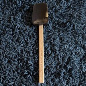 Williams Sonoma black Silicone Spatula with Wooden Handle